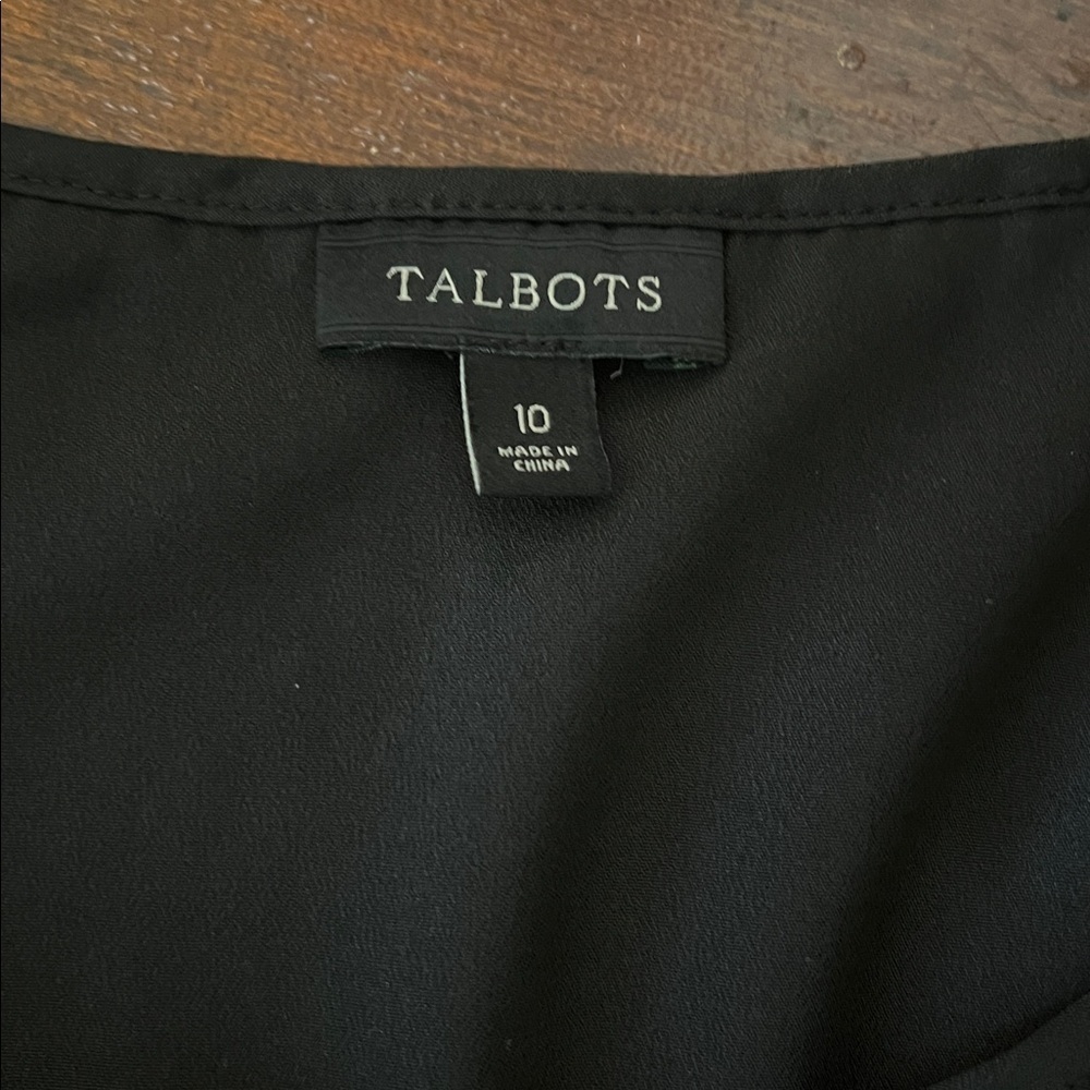 Talbots Black Lace Tank Top - Picture 4 of 7